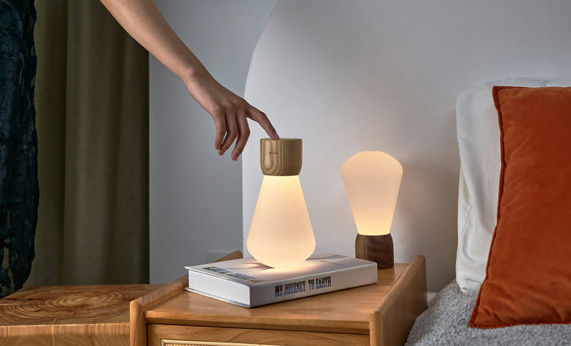 PENTAGON DESK BULB LAMP - WHITE ASH