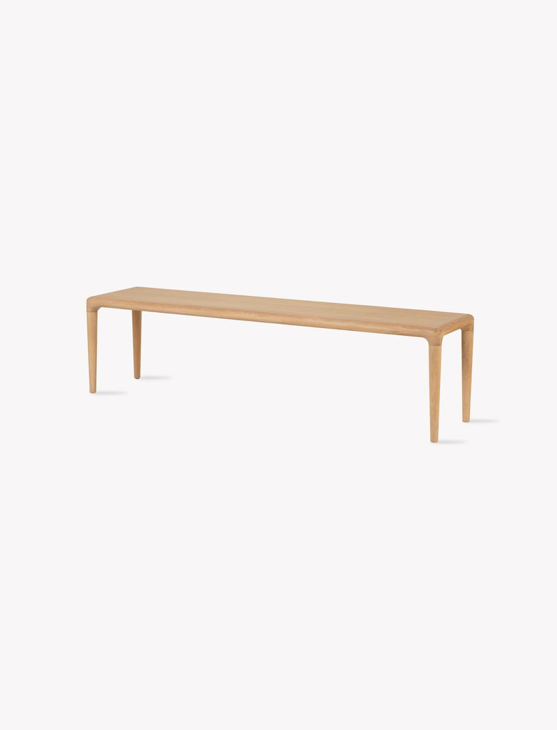 CURVED EDGE OAK BENCH
