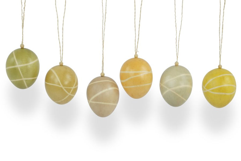 CRISS CROSS WOOD EGGS