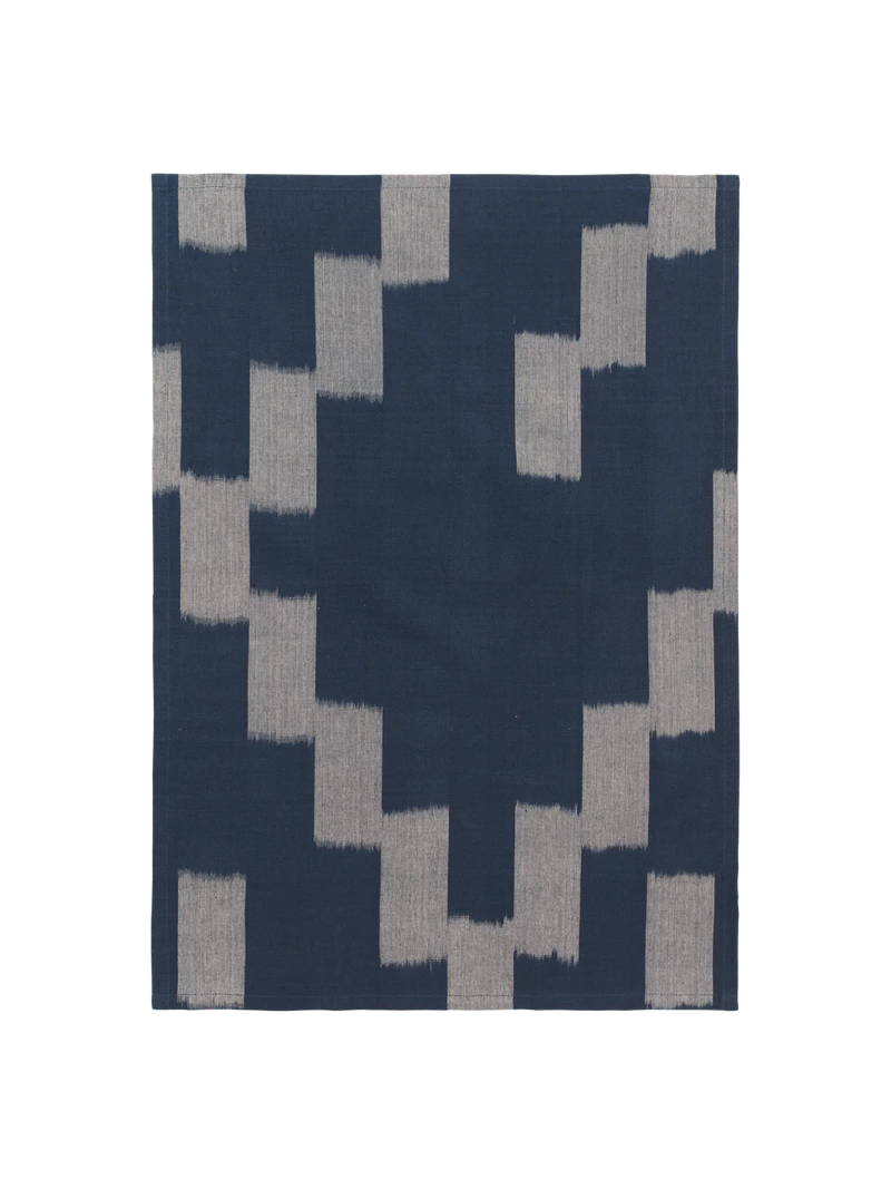 IKAT INK BLUE TEA TOWEL