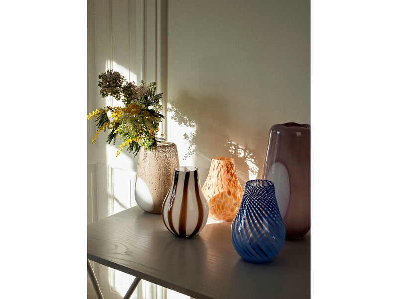 ADA STRIPE VASE - TAUPE