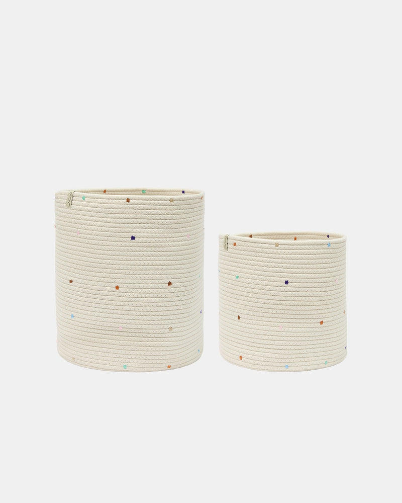 KONFETTI ROPE BASKET - SET OF 2