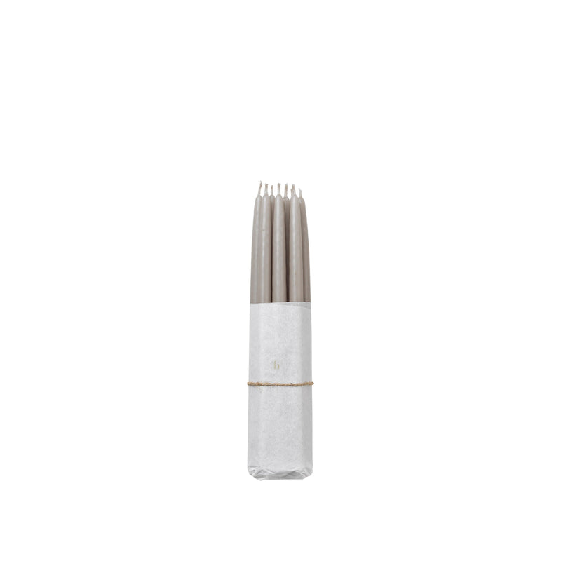 SMALL TAPER CANDLES - RAINY DAY GREY