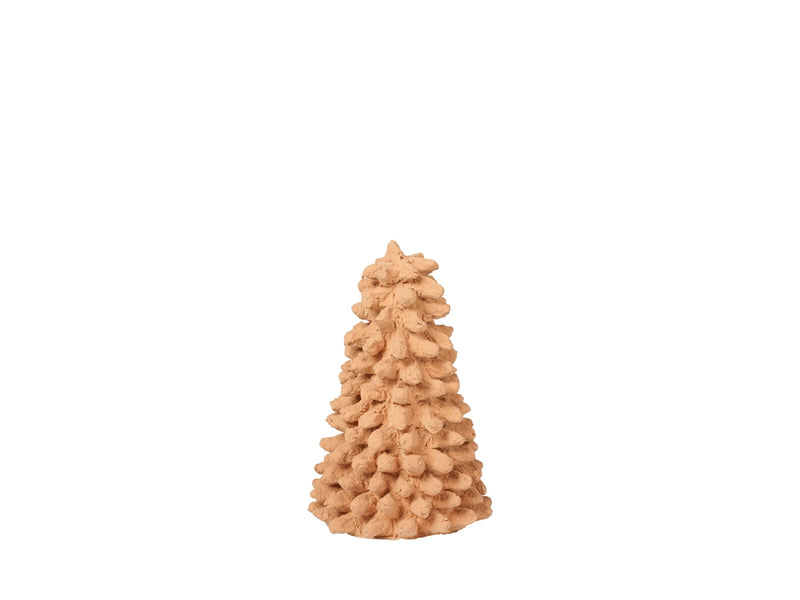 SMALL PAPER PULP CHRISTMAS TREE - CAMEL