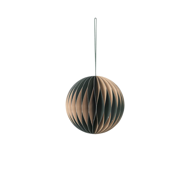 FOREST/ INDIAN TAN PAPER BAUBLE