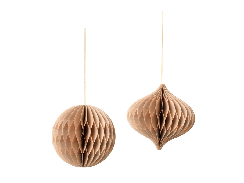 NATURAL BROWN PAPER MIX DECORATIONS