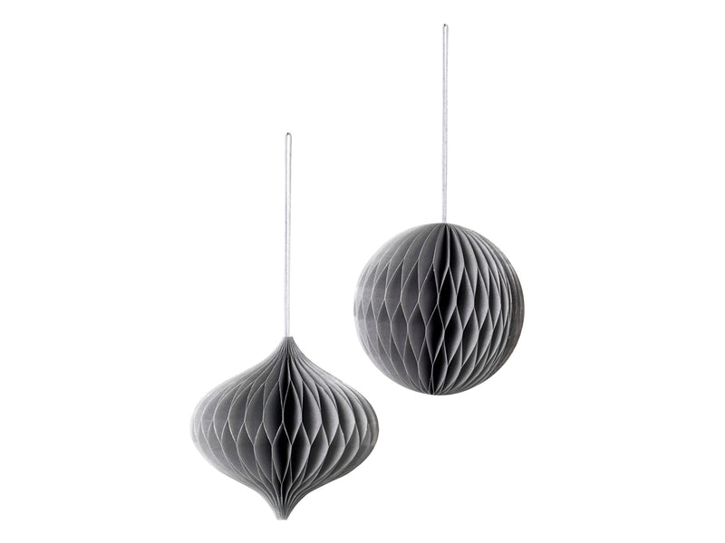 SILVER PAPER MIX DECORATIONS