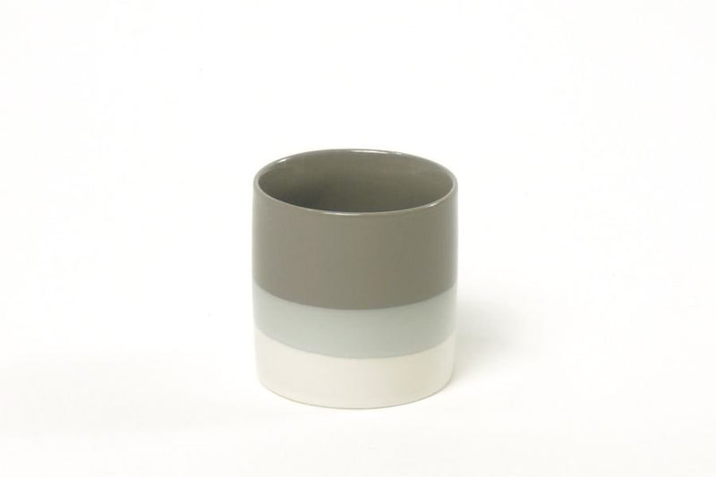 GREY & WHITE STRIPE CUP