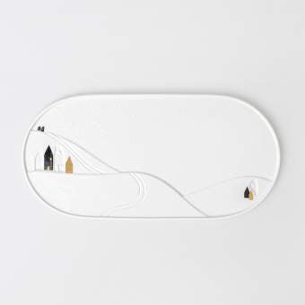 SNOWY DAY SERVING PLATE