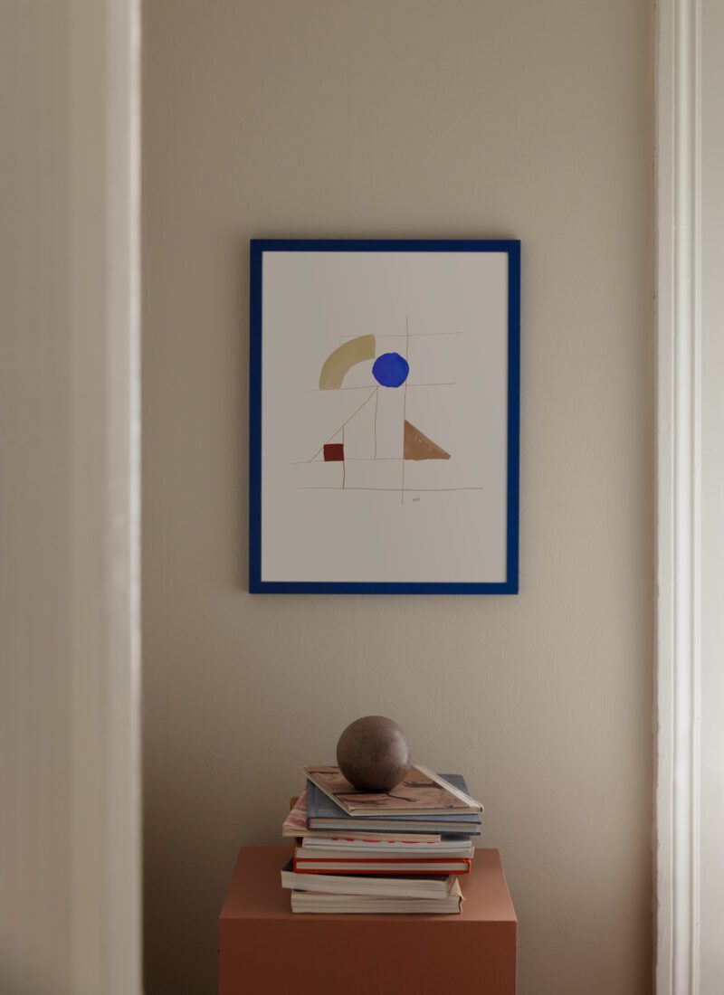 THE BLUE DOT PRINT 70 x 100cm