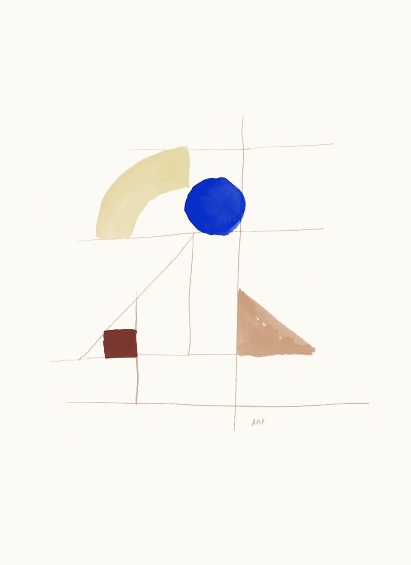THE BLUE DOT PRINT 70 x 100cm
