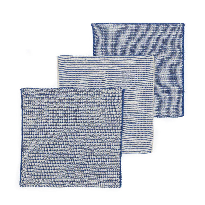 COBALT TEXTURED DISH CLOTHS
