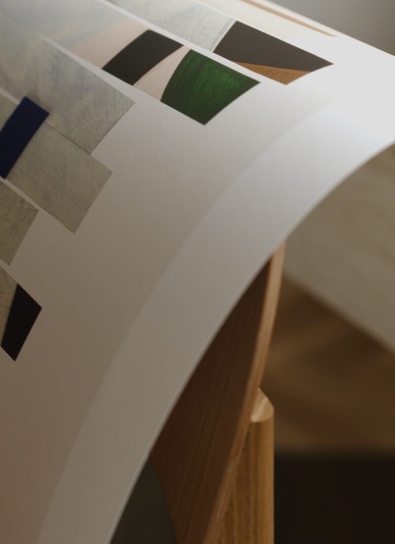 CUT UP STRIPES PRINT 70 x 100cm