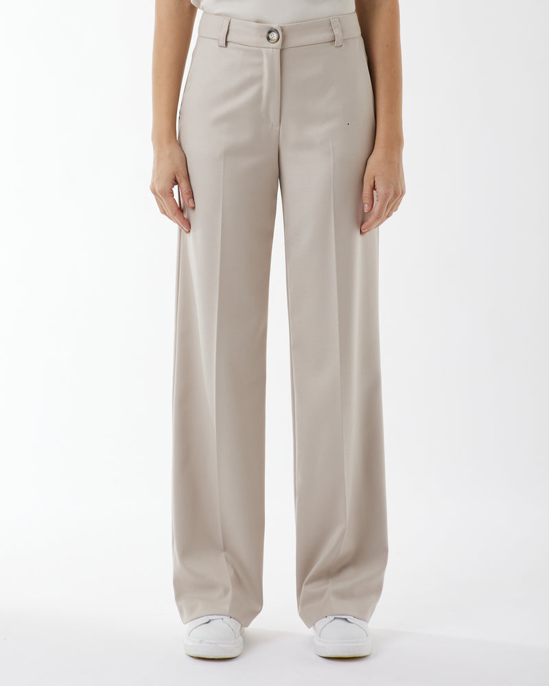 SAND WIDE LEG TROUSERS