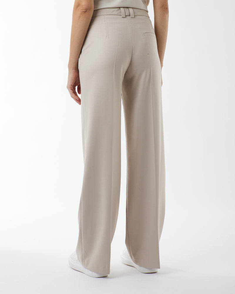 SAND WIDE LEG TROUSERS