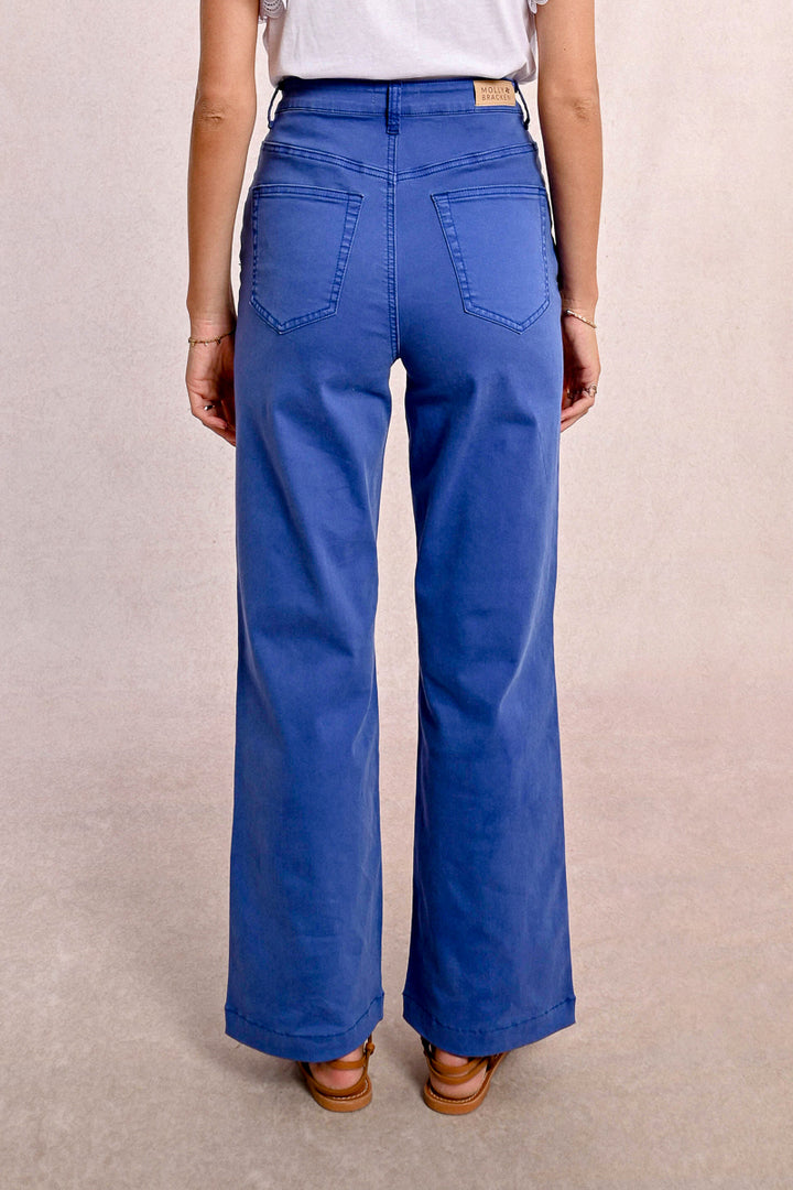 WIDE LEG COBALT BLUE JEANS