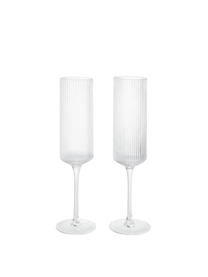 RIPPLE CHAMPAGNE FLUTES