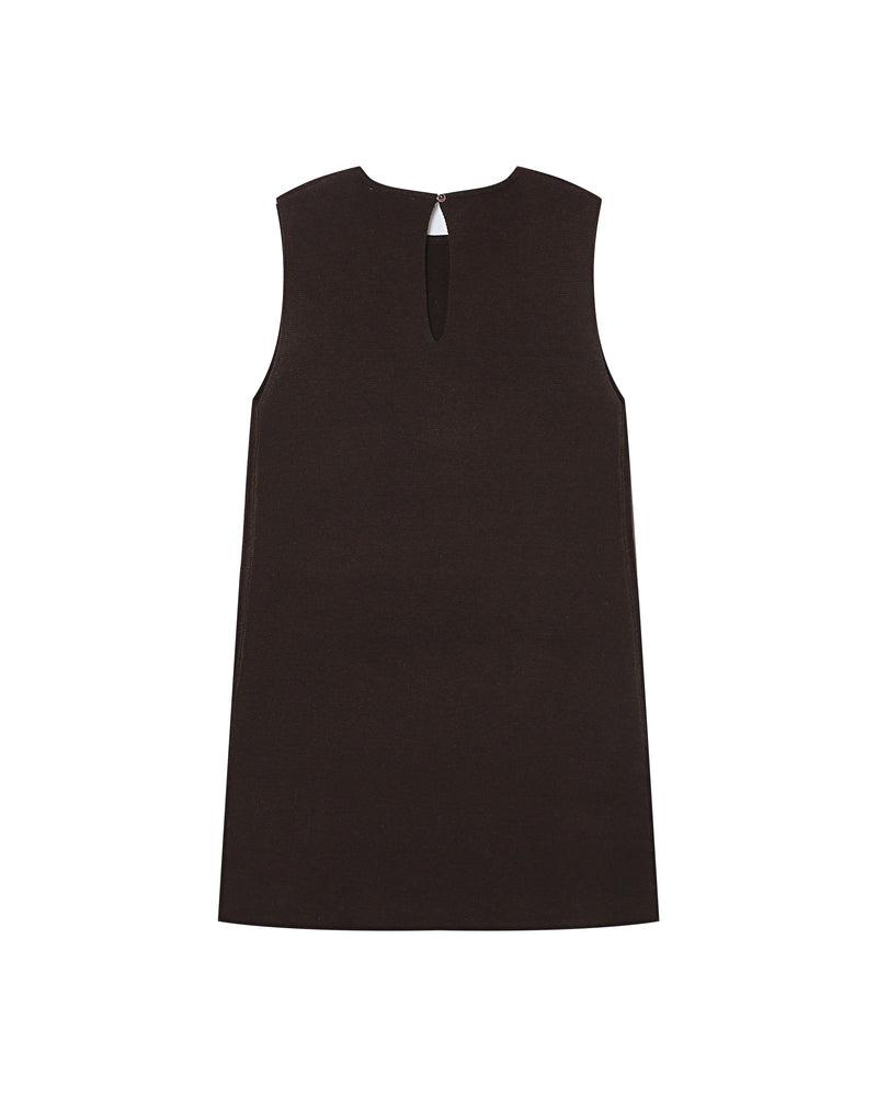 CHOCOLATE KNITTED DRESS