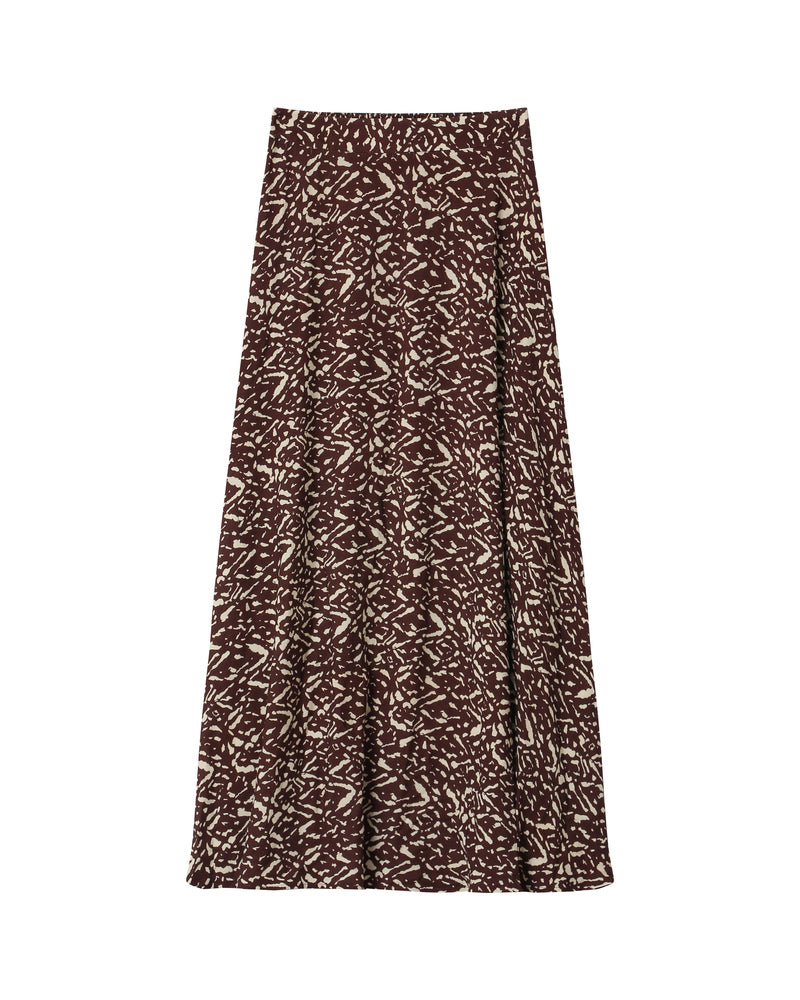 CHOCOLATE PRINT SKIRT