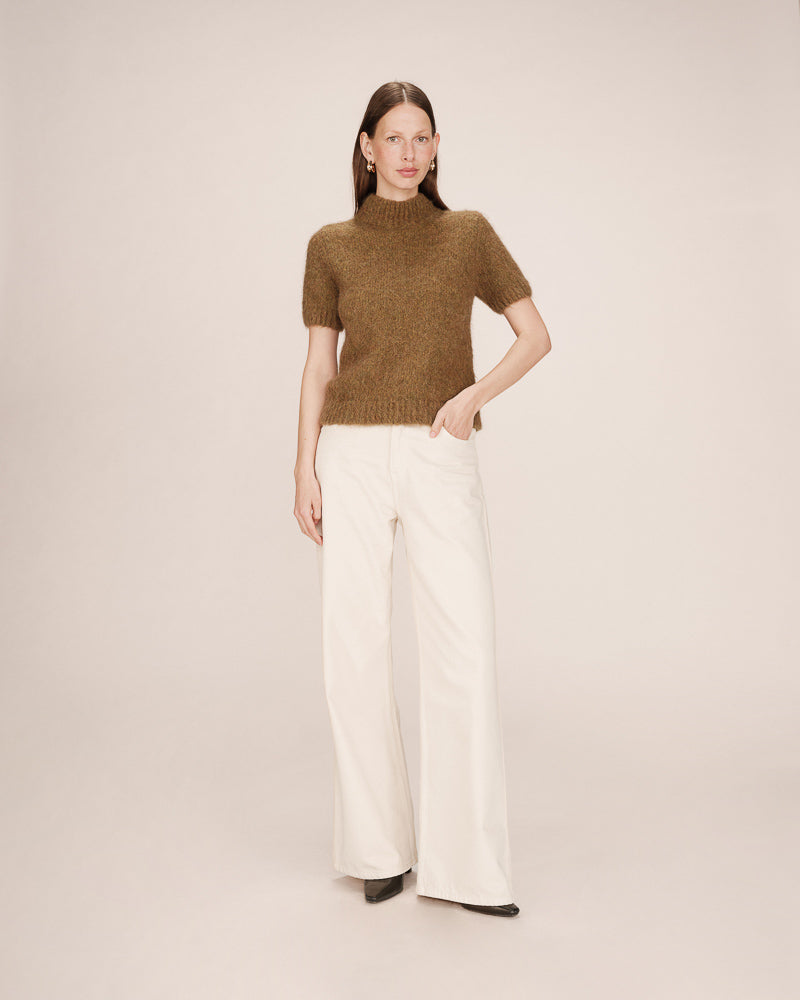 OLIVE TURTLENECK SWEATER