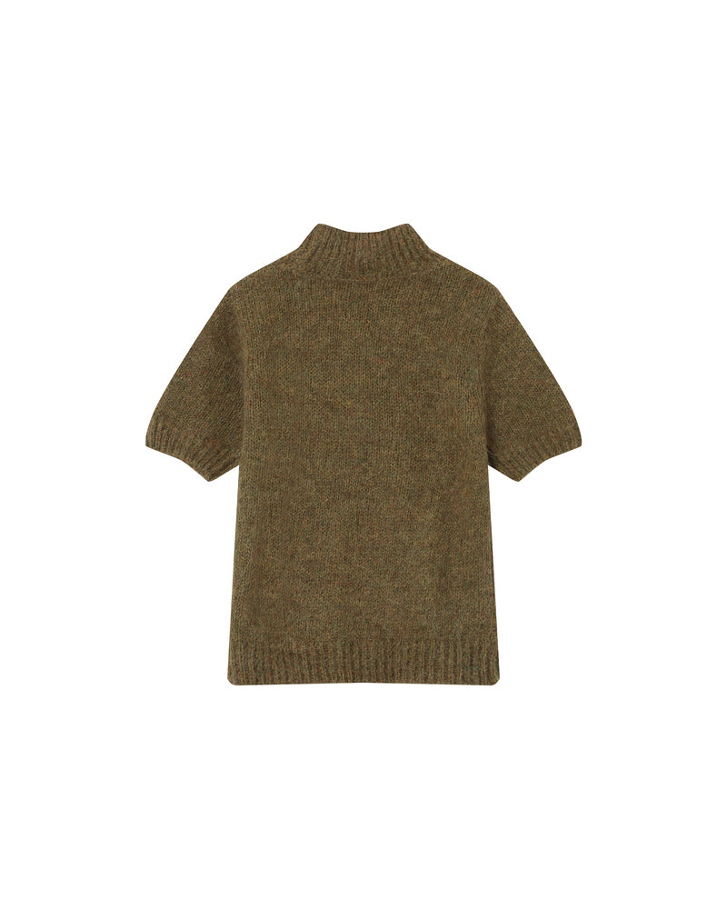 OLIVE TURTLENECK SWEATER