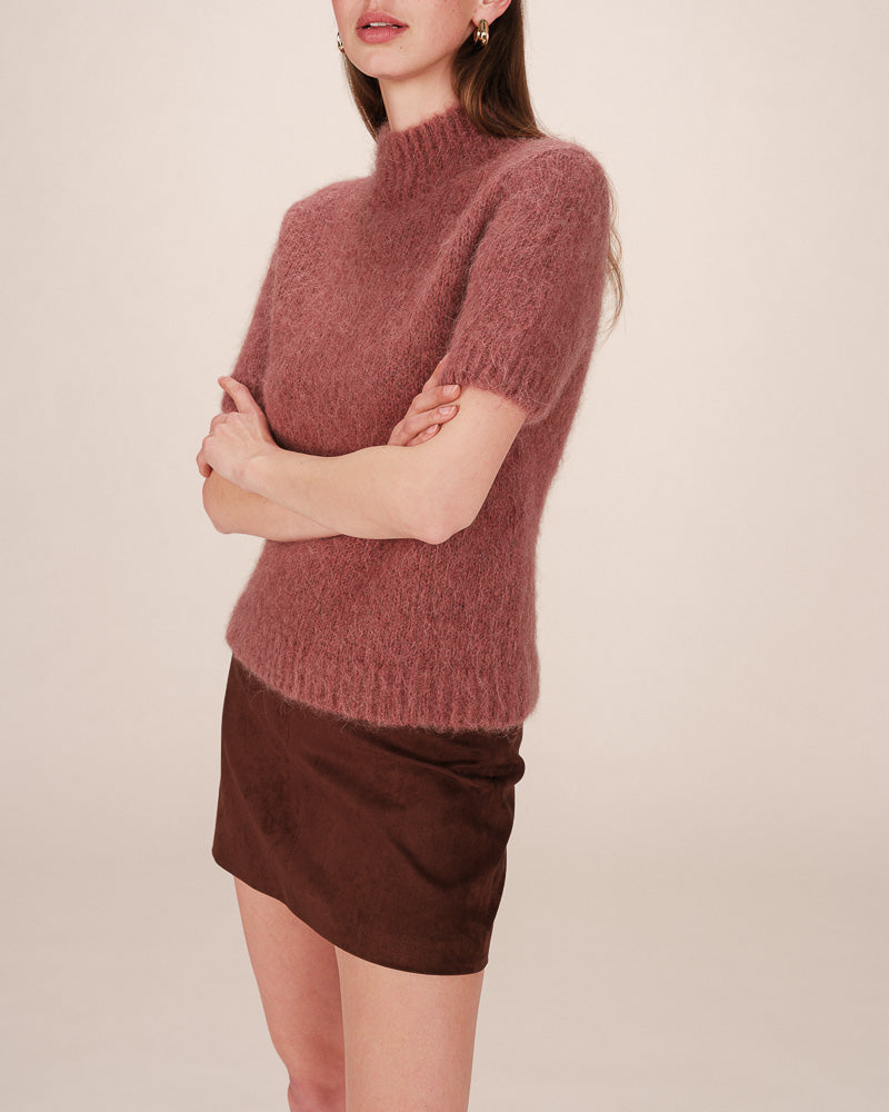TERRACOTTA TURTLENECK SWEATER