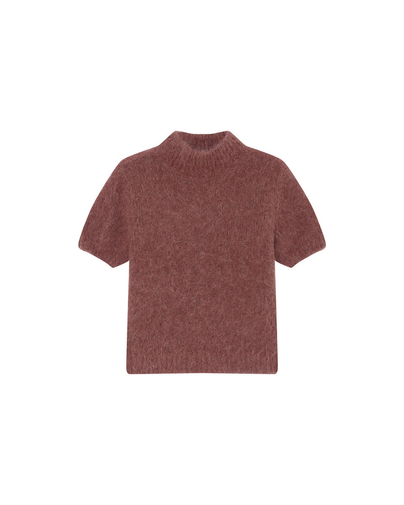TERRACOTTA TURTLENECK SWEATER