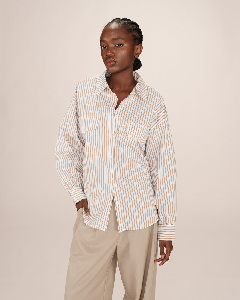 STONE STRIPE SHIRT