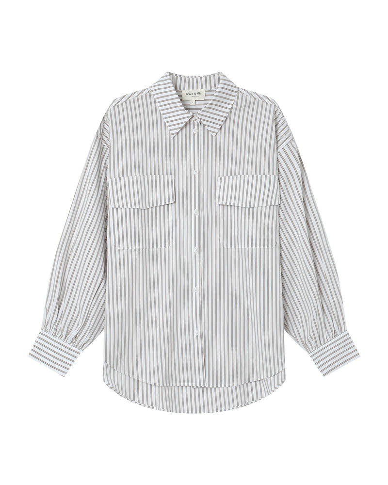 STONE STRIPE SHIRT