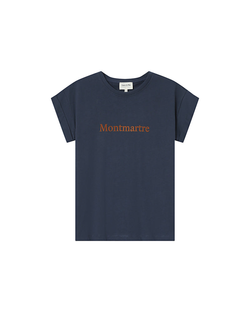 NAVY MONTMARTRE T SHIRT