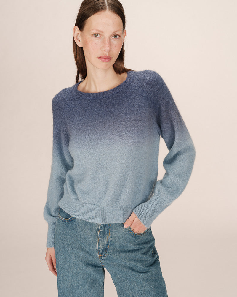 BLUE TWO TONE JUMPER