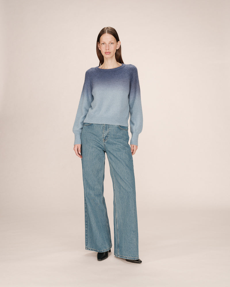 BLUE TWO TONE JUMPER