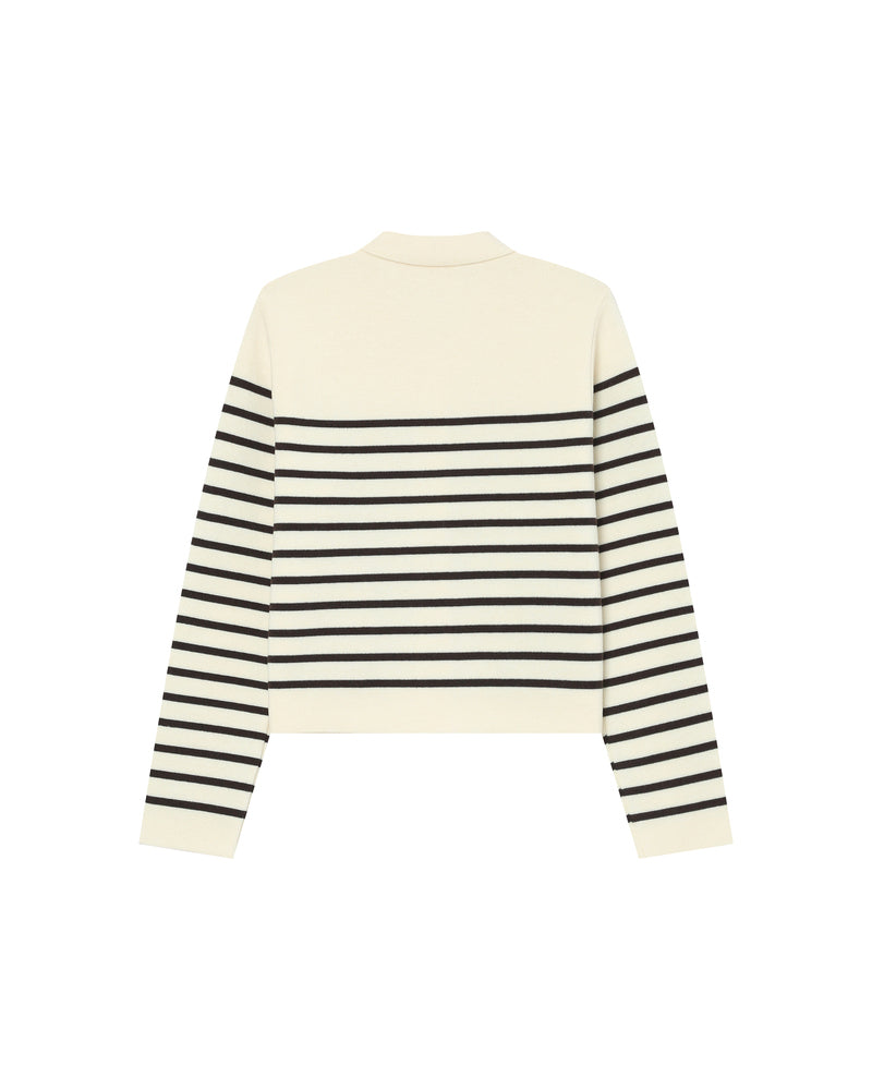 CHOCOLATE STRIPE CARDI
