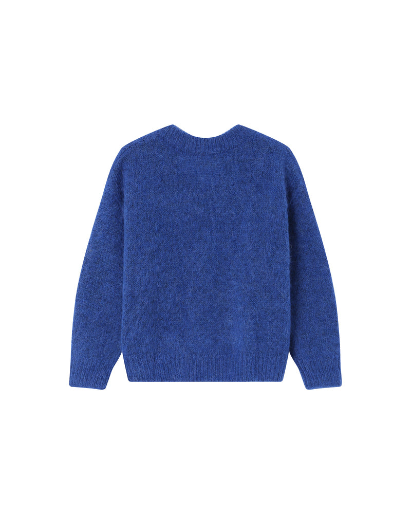 COBALT BLUE V NECK SWEATER