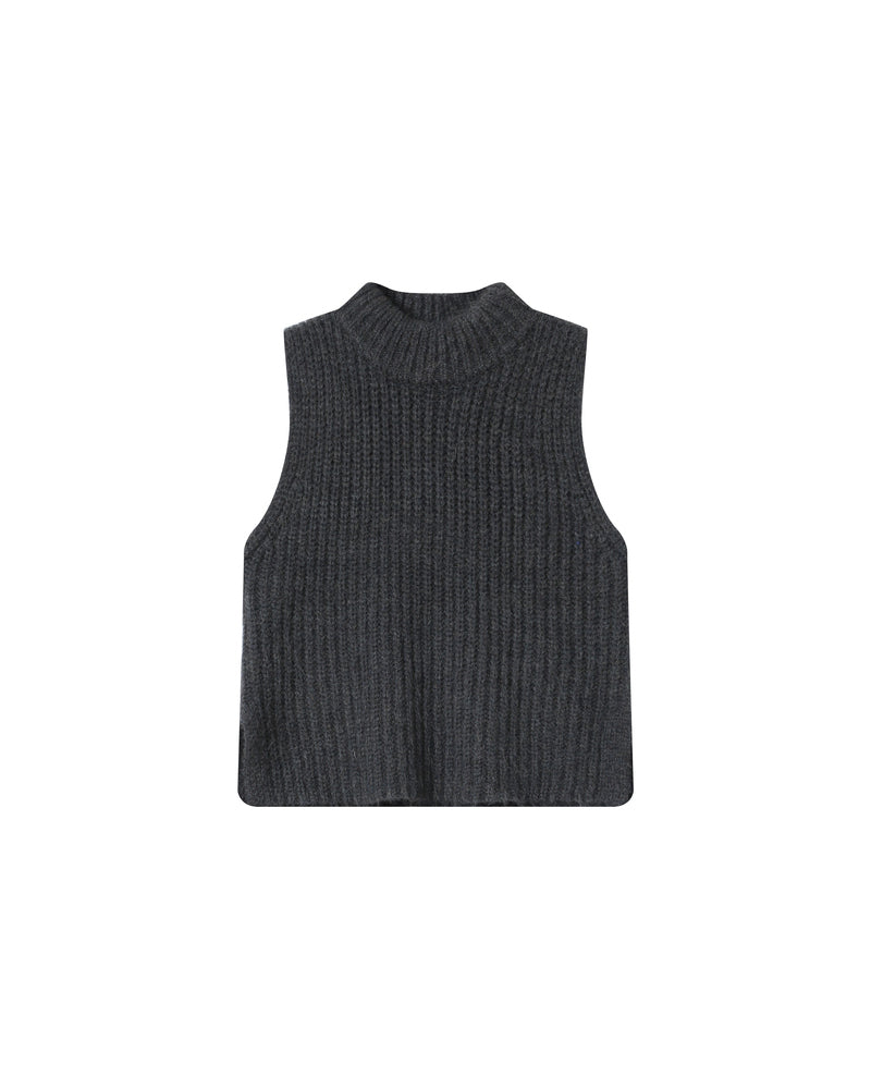 ANTHRACITE SLEEVELESS KNIT