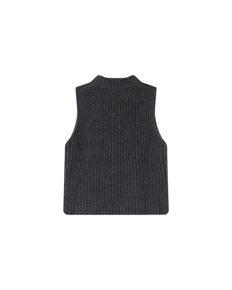ANTHRACITE SLEEVELESS KNIT