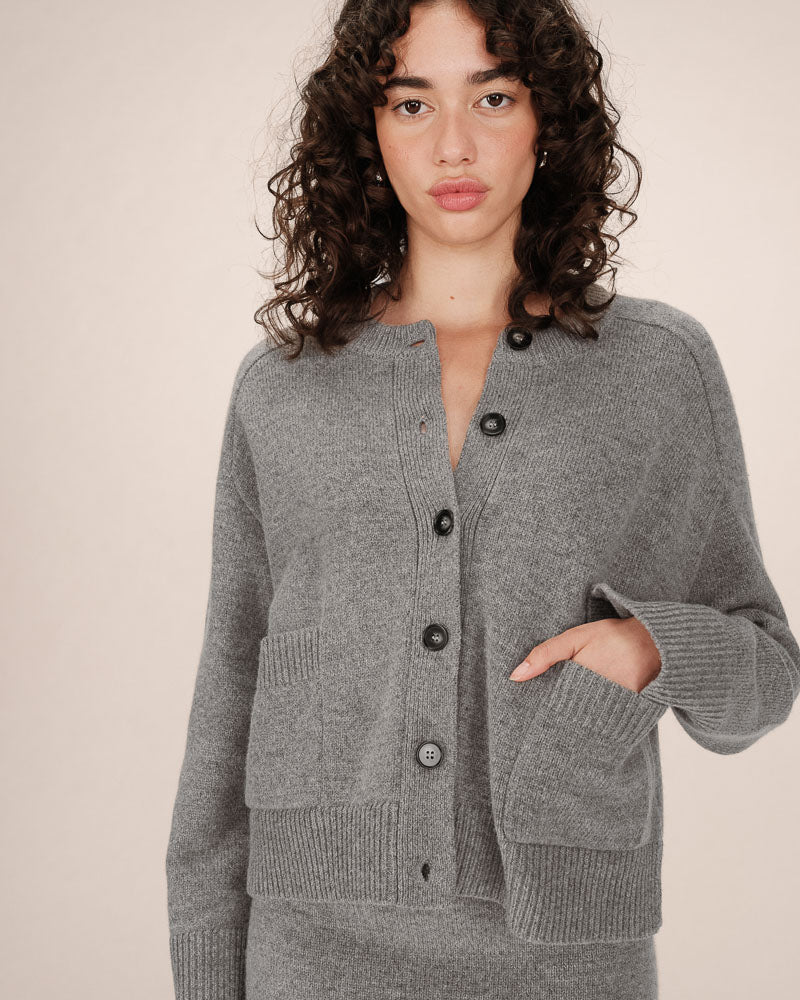 GREY CARDIGAN
