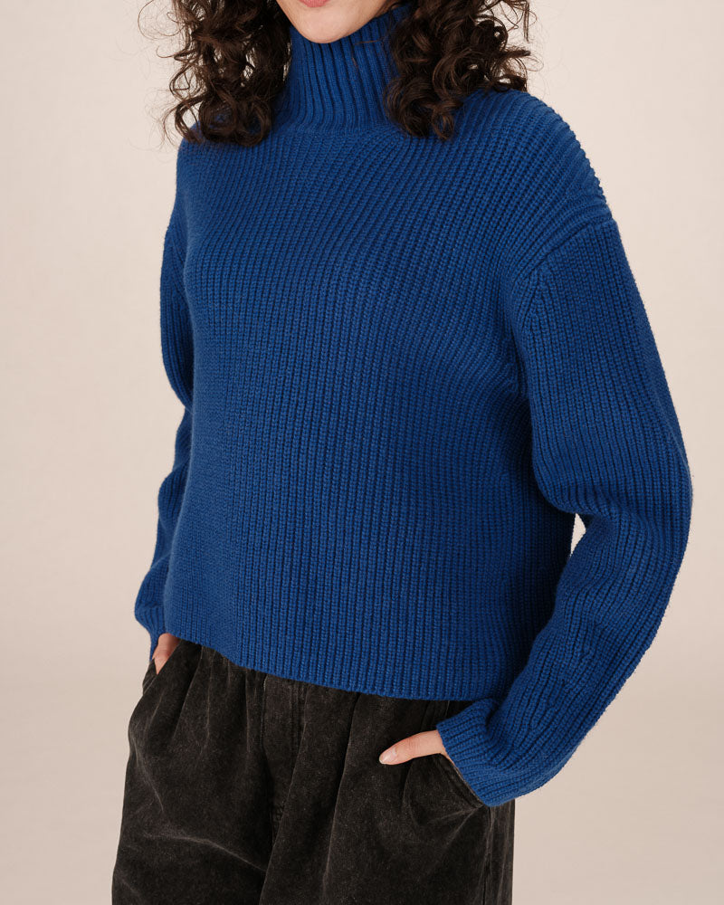 COBALT BLUE SWEATER