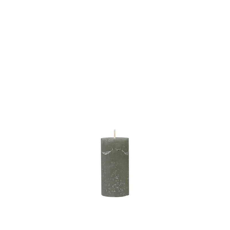 GREEN PILLAR CANDLE SMALL