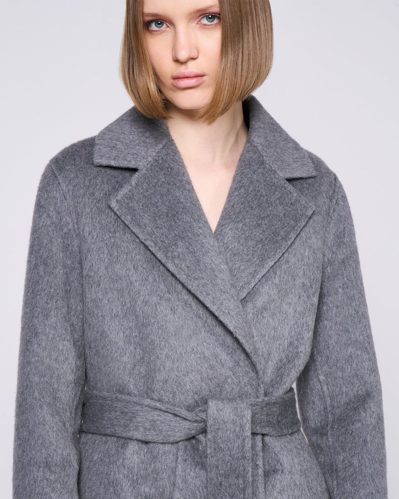 GREY WOOL COAT