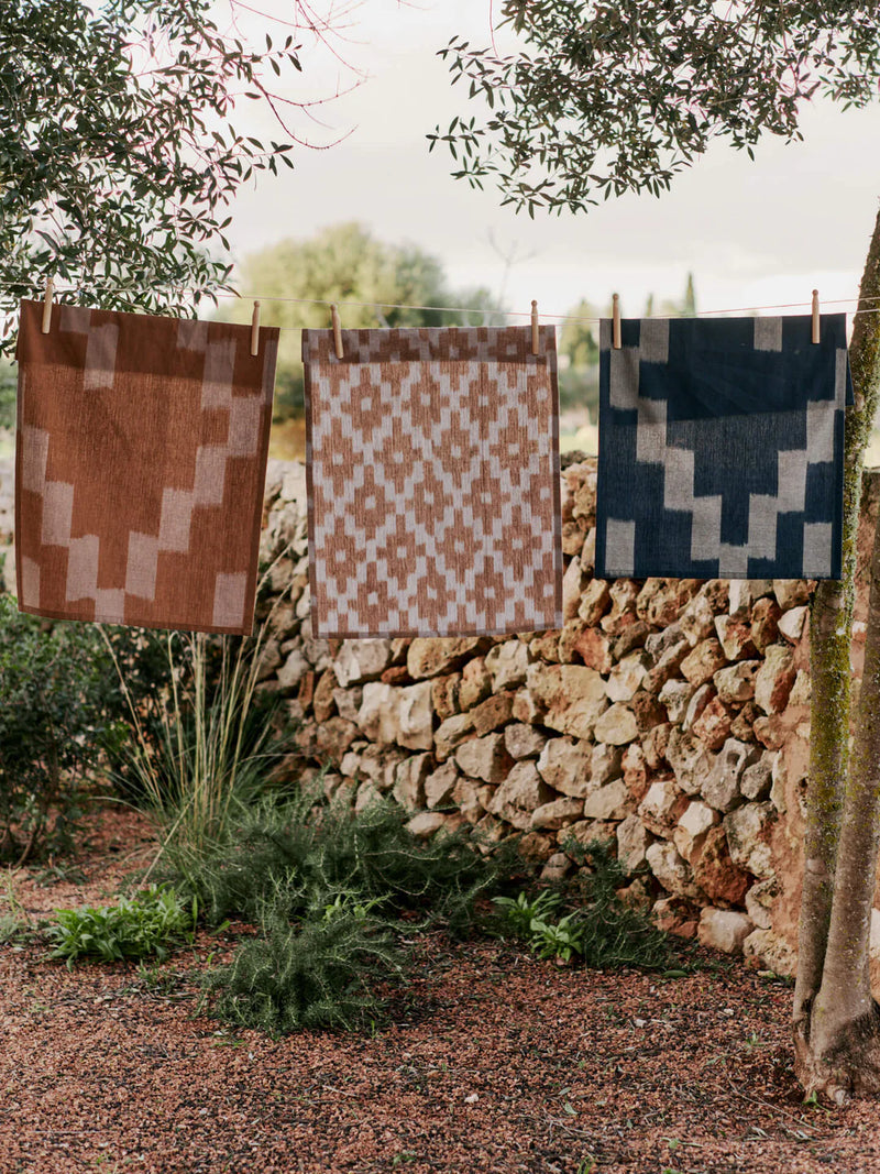 IKAT INK BLUE TEA TOWEL