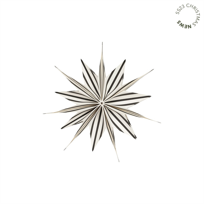 MEDIUM TOPPU STRIPE STAR - BLACK & WHITE