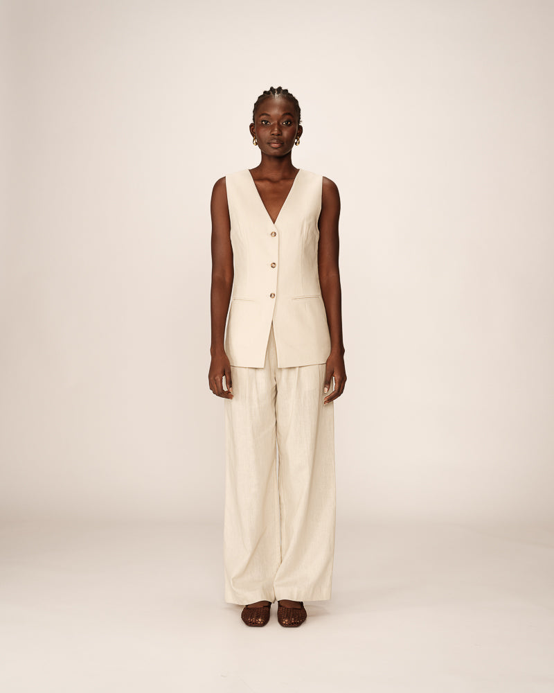 PAZ BEIGE WAISTCOAT