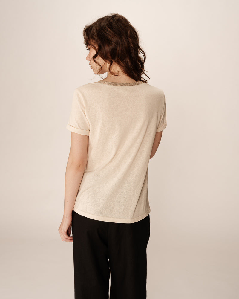 BEIGE PEPITO T SHIRT