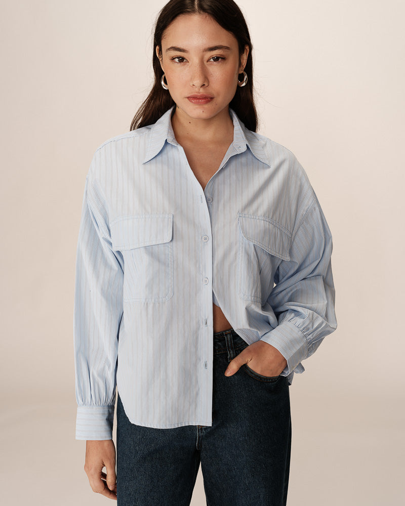 PHOEBE BLUE SHIRT