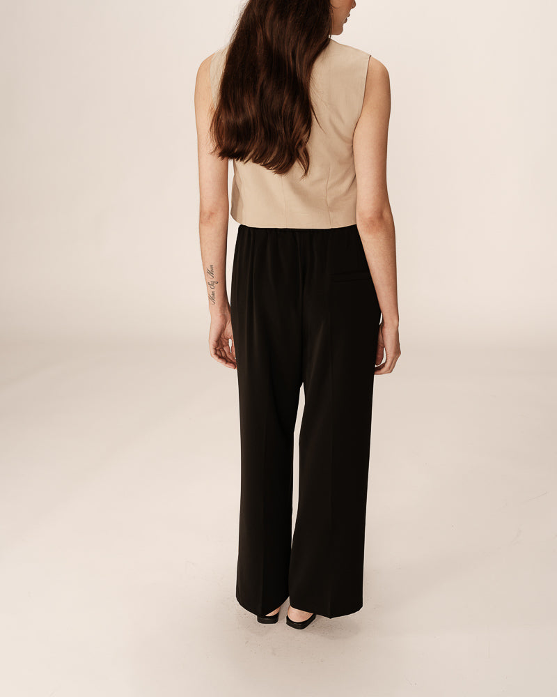 BLACK ONE SIZE TROUSERS