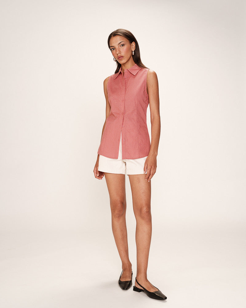 ROSE SLEEVELESS SHIRT