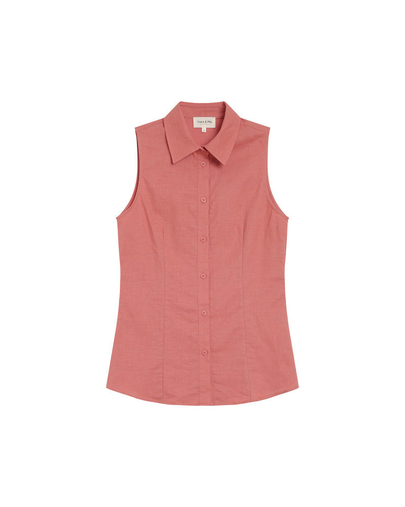 ROSE SLEEVELESS SHIRT
