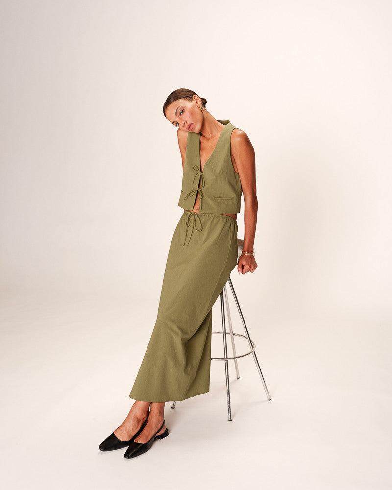OLIVE GREEN SKIRT