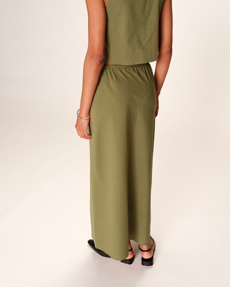 OLIVE GREEN SKIRT